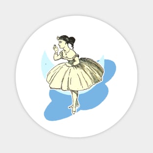 Ballerina in the clouds Magnet